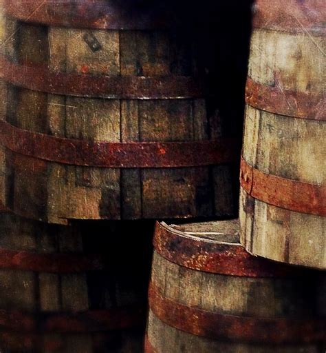 Whiskey Half Barrels Cracked Paint Rust Never Sleeps Fine Art Photo