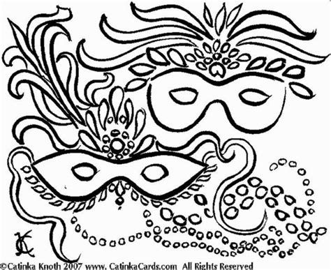Mardi Gras Coloring Pages Free Coloring Sheet