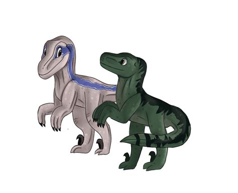Jurassic World Charlie And Blue Velociraptors By Dinosauralicia On Deviantart