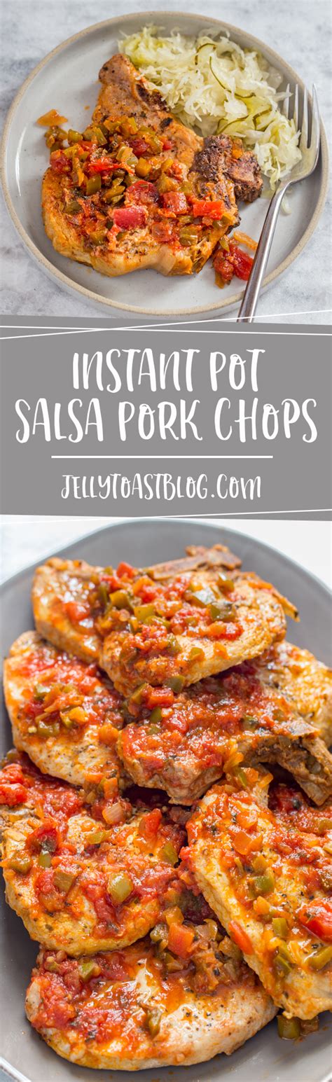 Instant pot pork chops video tutorial from fresh or. Two Ingredient Instant Pot Salsa Pork Chops - Jelly Toast