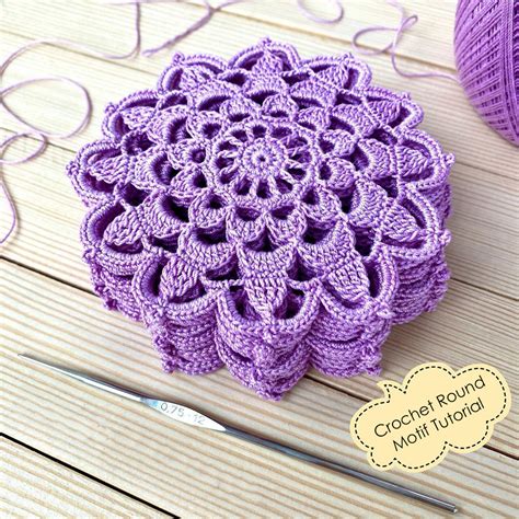 How To Crochet A Round Lace Motif Or Coaster