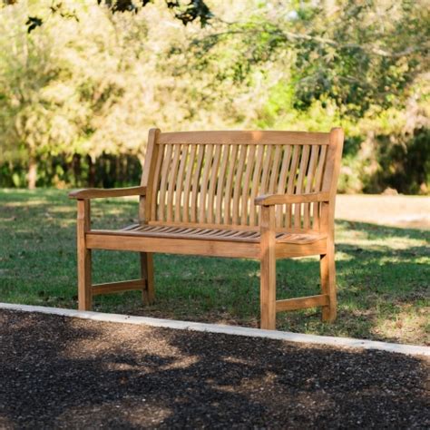 Refurbished Veranda Teak 4 Foot Wave Bench Westminster Teak