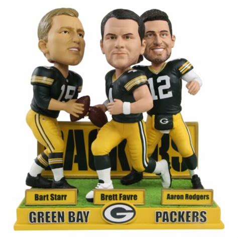 Aaron Rodgers Brett Favre Bart Starr Green Bay Packers Quarterback