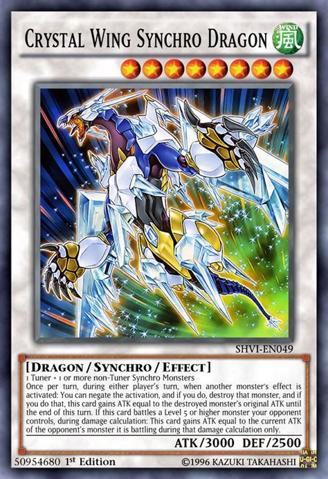 Crystal Wing Synchro Dragon By Kai1411 On Deviantart Yugioh Dragon