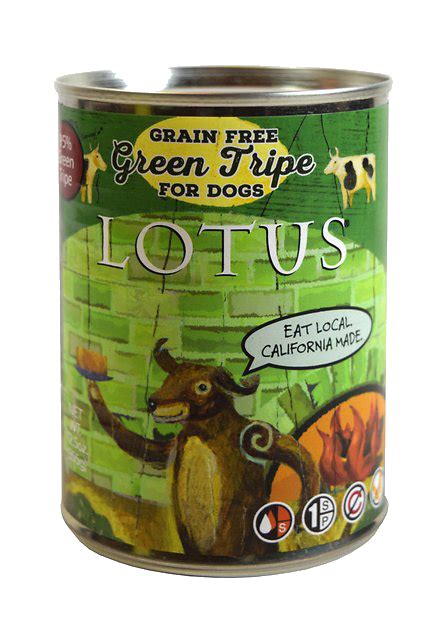 An independent review, star rating and recall history by the editors and real users of our site dogmal. Lotus Grain-Free Green Tripe Loaf Canned Dog Food vs ...
