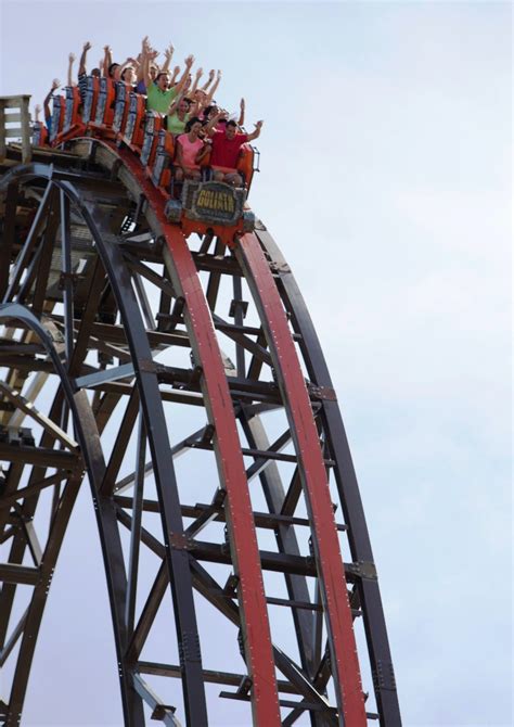 goliath at six flags great america opens today coaster101