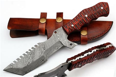 Full Tang Custom Handmade Damascus Steel Tracker Knife Kbs Knives Store