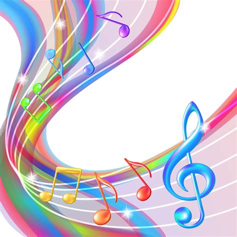 Note De Musique Multicolore Buscar Con Google Music Notes Art