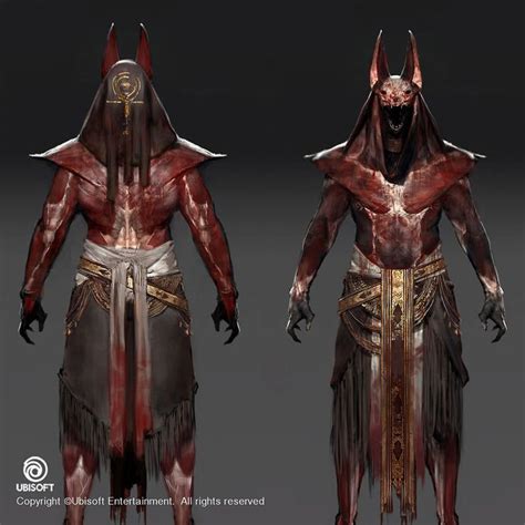 Anubis Outfit From Assassins Creed Origins Concept Art Characters