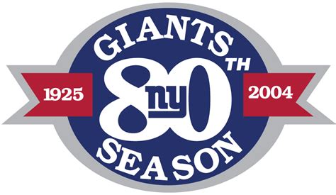 New York Giants Logo Anniversary Logo National Football League Nfl