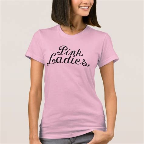 grease pink ladies t shirt women s size adult l t shirts for women pink ladies women