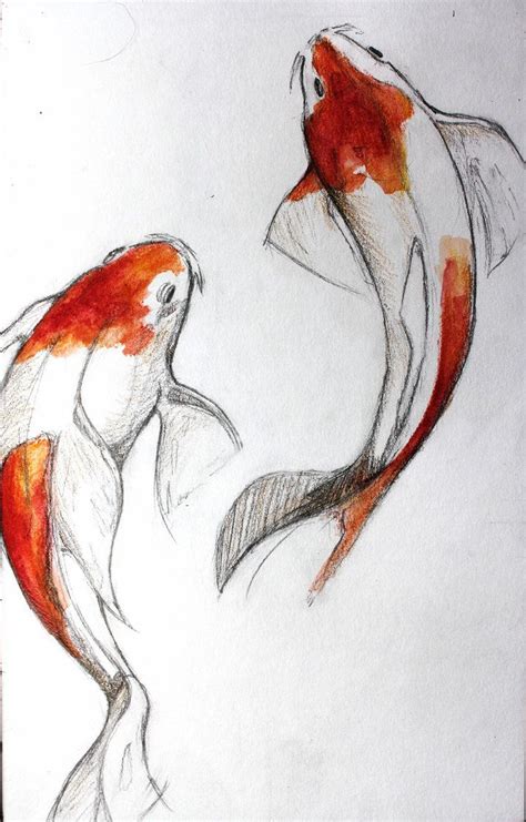 Koi Fish By Lulupapercranes On Deviantart Koi Fish Drawing Fish