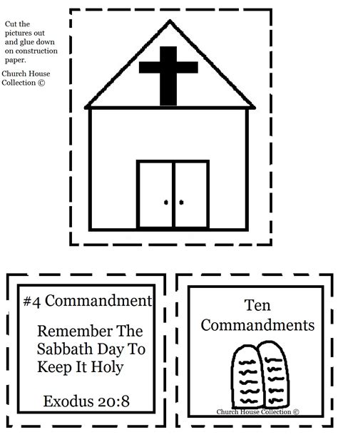 church house collection blog remember the sabbath day to keep it holy cut out sheet for the ten