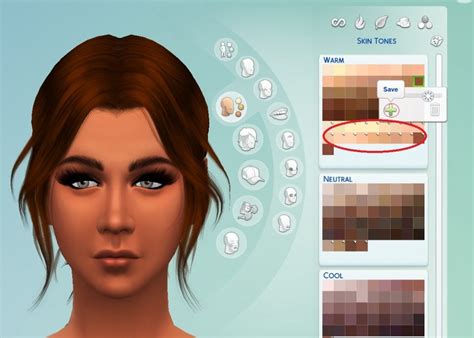 Sims Color Skin Tones