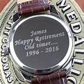 engraved personalised retirement watch by david-louis design ...