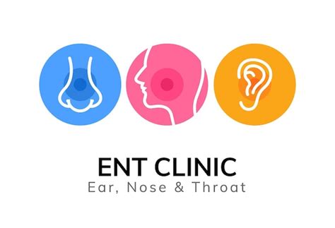 Premium Vector Ent Doctor Logo Template Ear Nose Throat Doctor