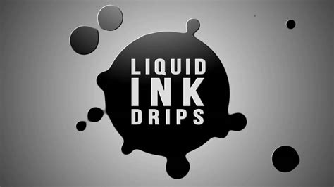 Liquid Ink Drips After Effects Youtube