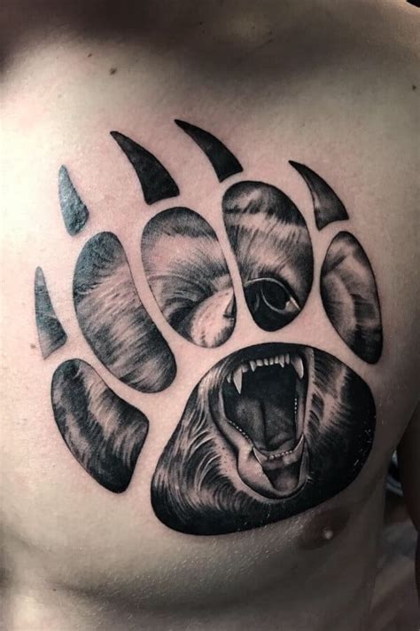 22 Bear Paw Print Tattoo Samutrinni