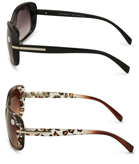 2 pairs women s bifocals reading sunglasses reader glasses vintage outdoor black and leopard