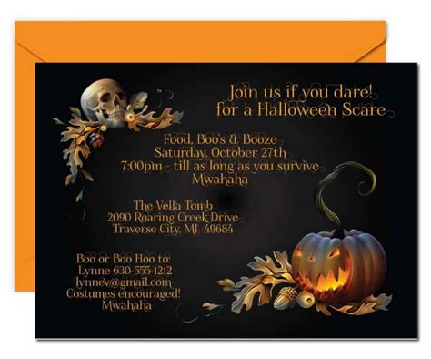 Adult Halloween Party Invitations Announce It