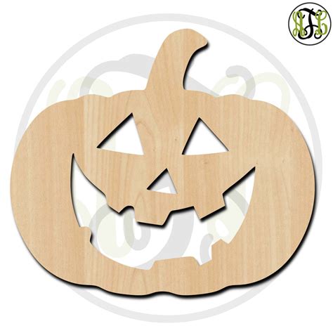 Pumpkin 2 160024 Halloween Cutout Unfinished Wood Cutout Wood