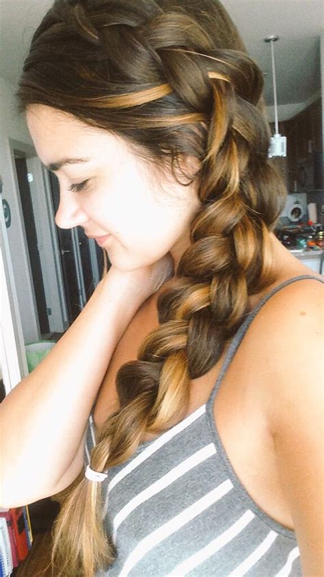 beautiful braid on a beautiful face long think brunette hair beautiful braids hair hair