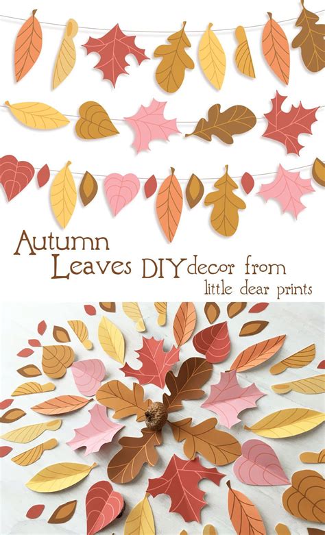 Autumn Leaves Paper Crafting Fall Paper Crafts Diy Garland Paper