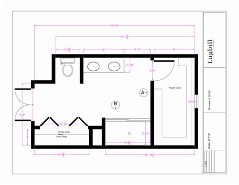 Master Bathroom Floor Plans With Walk Through Shower Best Design Idea