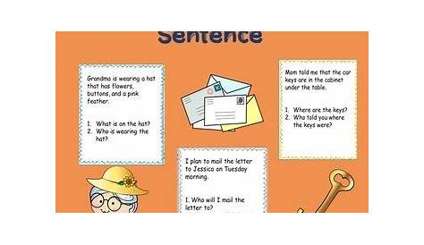 Recalling Details in Sentences -Speech Therapy by Simply Speechy