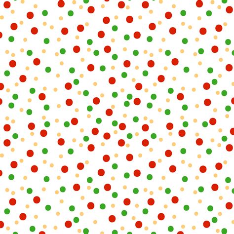 Christmas Theme Polka Dots Fabric White