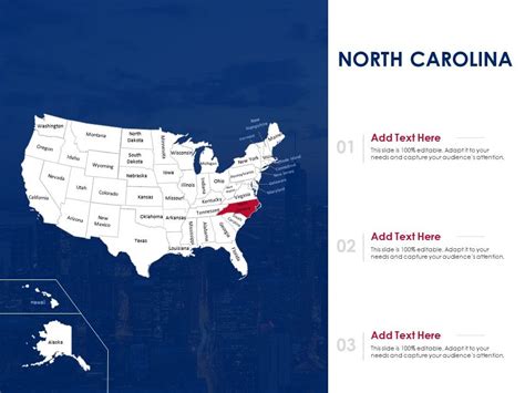 North Carolina Map Powerpoint Presentation Ppt Template Presentation