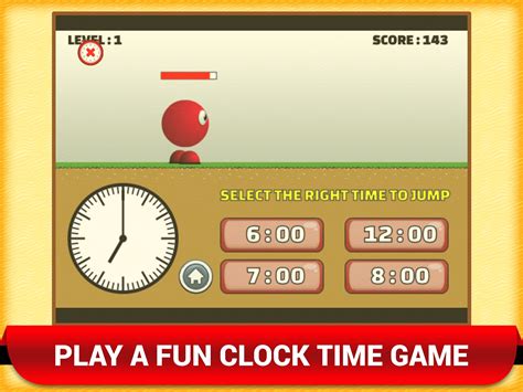 Math Telling Time Clock Game