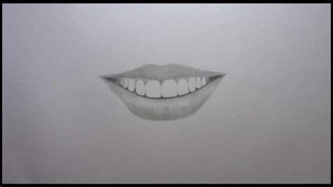 Como Dibujar Una Sonrisa Realista Facil Y Rapido How To Draw A Realistic Smile Fast And Easy