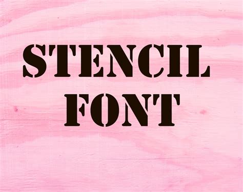 Stencil Font Svg Stencil Alphabet Svg Silhouette Stencil Font Etsy