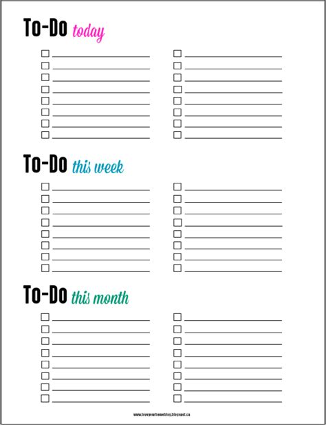 Monthly To Do List Printable Template Business Psd Excel Word Pdf