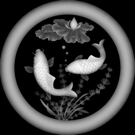 Fish 3d Grayscale Relief Image Bitmap Bmp Format File Free Download