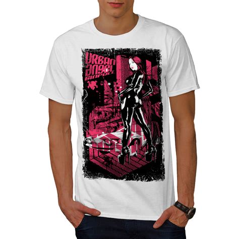Wellcoda Urban Girl Street Fashion Mens T Shirt Cat Graphic Design