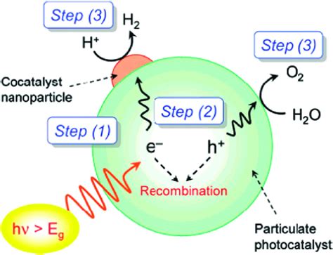 processes involved in overall photocatalytic water splitting on a download scientific diagram
