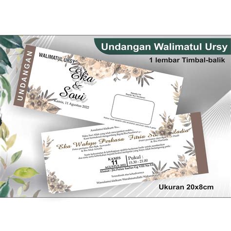Jual Undangan Walimatul Ursy Shopee Indonesia