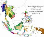 Here is an ethnic map of Southeast Asia. Take a look at how Malaysia is ...