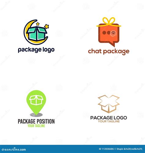 Creative Package Logo Design Vector Art Logo Stock Illustration