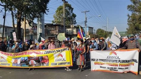 Guatemala Policía Reprime Manifestación De Campesinos E Indígenas