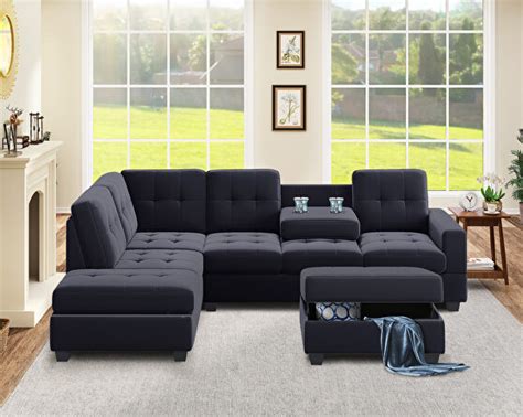 moe s home collection plunge charcoal sectional sofa tn 1004 25 comfyco