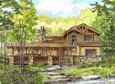 Wrap Around Porch Log Cabin 75 Best Log Cabin Homes Plans Design 42