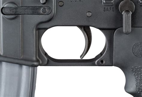 Ar 15 M16 G10 Trigger Guard Straight Solid Black Trigger
