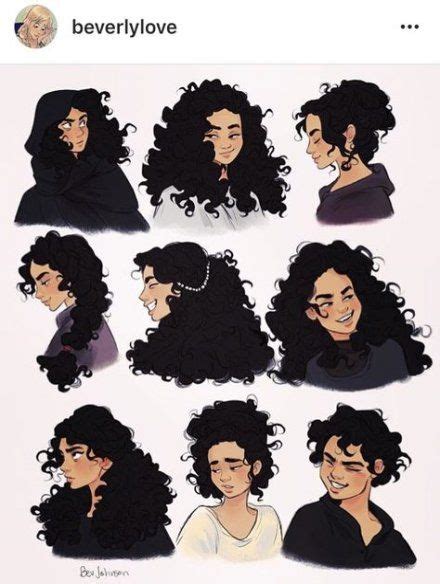 Hair Curly Girl Drawing Cartoon 45+ New Ideas #hair # ...