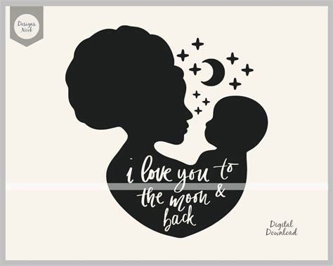 Mom And Baby Svg Mother And Child Svg Mothers Day Svg Mom Clipart