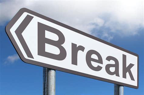 Break Highway Sign Image