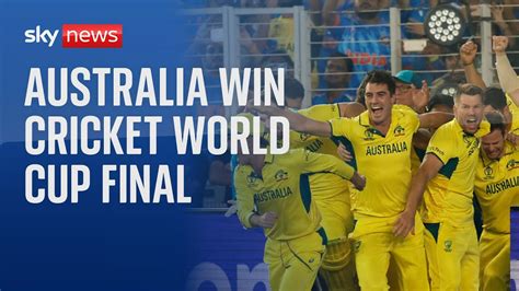 cricket world cup heartbreak for hosts india as australia win final youtube