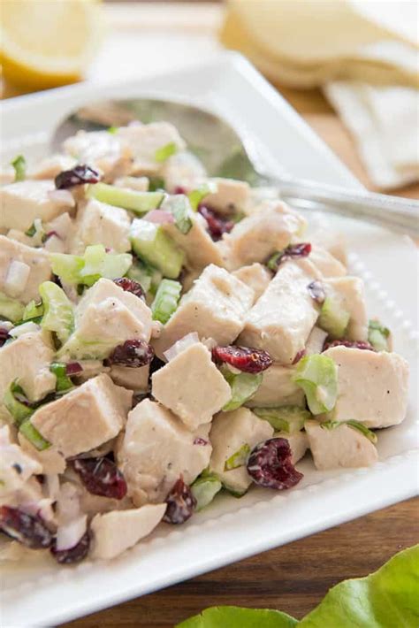 Cranberry Chicken Salad Easy Chicken Salad Recipe Fifteen Spatulas